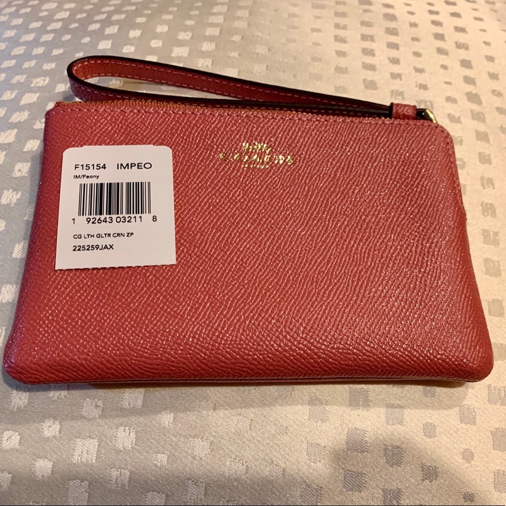 Wristlet peony sparkle wristlet new